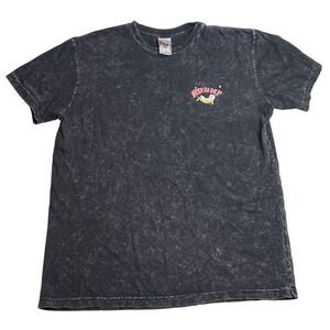 Ripndip “High On Life” Cat Graphic T-Shirt, Mineral Wash‎ Black Mens Large